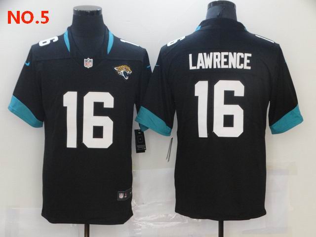 Men's Jacksonville Jaguars 16 Trevor Lawrence Jersey NO.5;